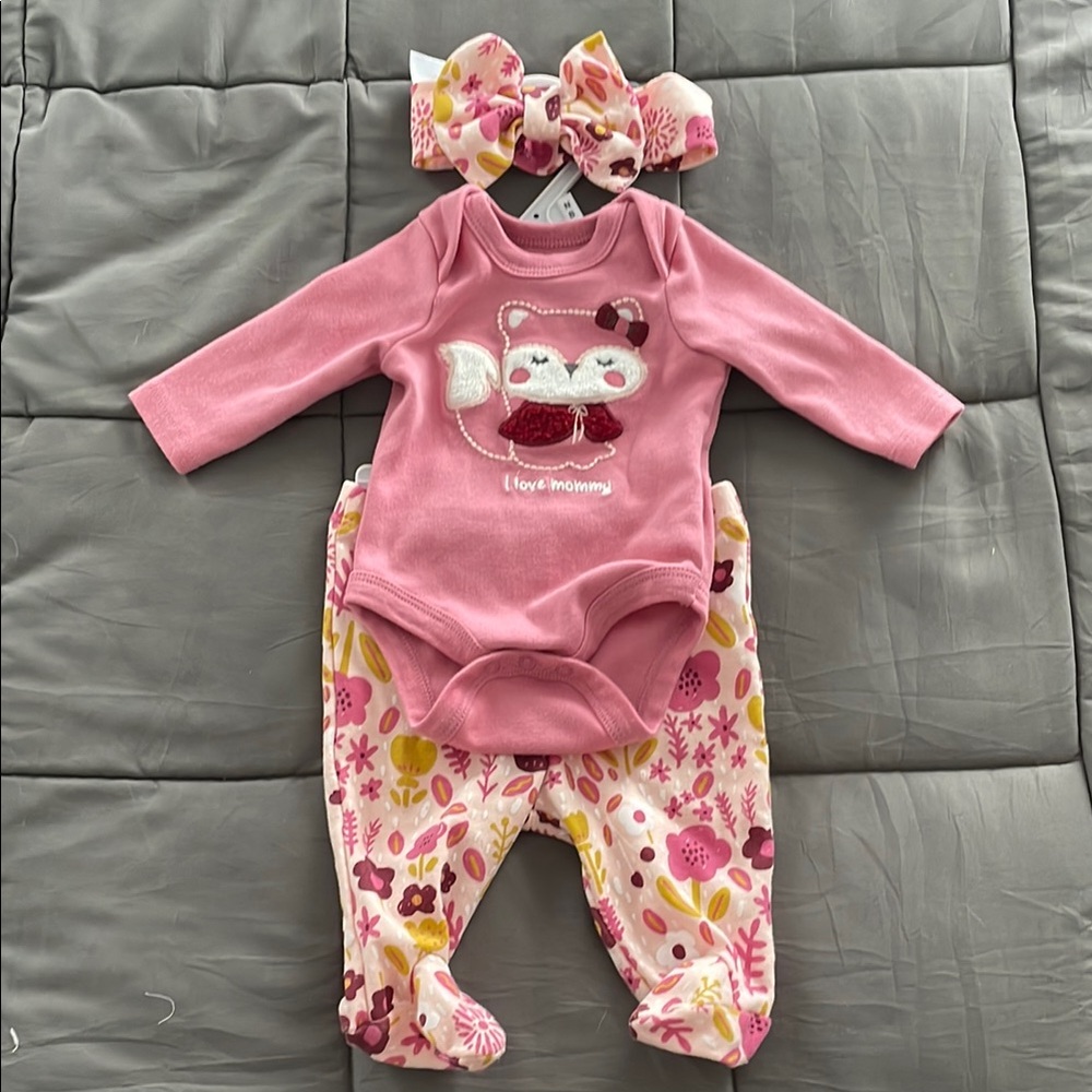 Pink Fox Kids Matching Set
